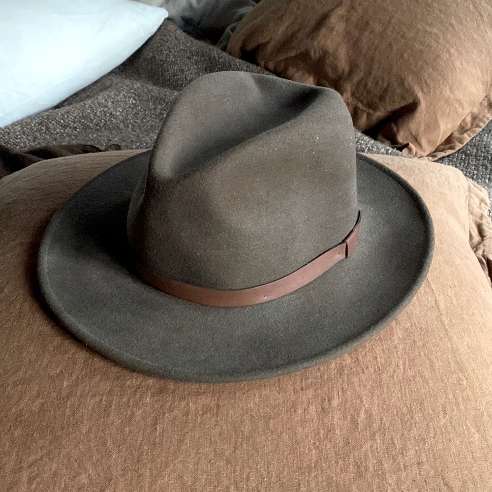 Pendleton 100% Virgin Wool Brown Brimmed Hat Made in the USA